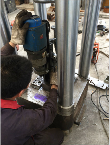 Prasa do brykietu pionowego żelaza Y83-315 1100 kg / h 1