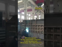 PLC sterowanie Metalu recykling Baler Machine Automatyczny 800Tons Moc 700 * 700mm
